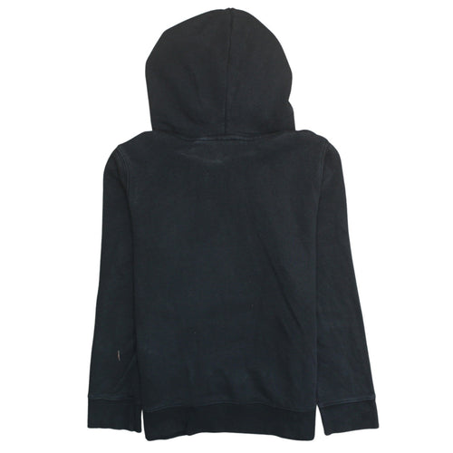 Adidas Women's Black Pullover Hoodie Small Trefoil Logo Sweatshirt