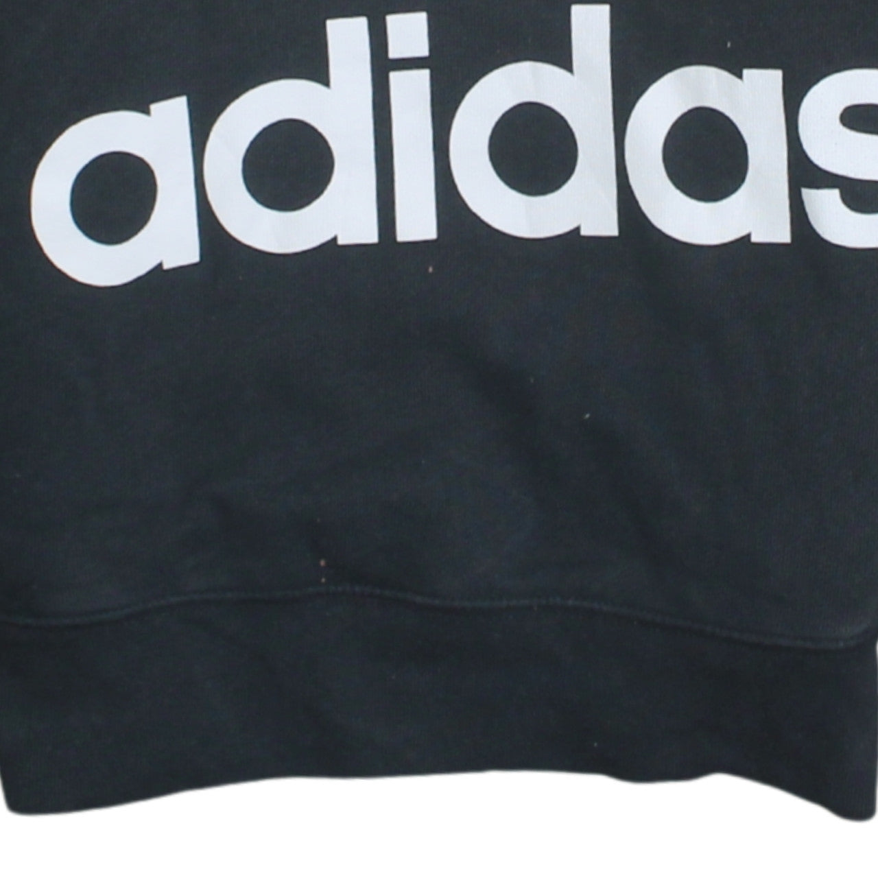 Adidas Women's Black Pullover Hoodie Small Trefoil Logo Sweatshirt