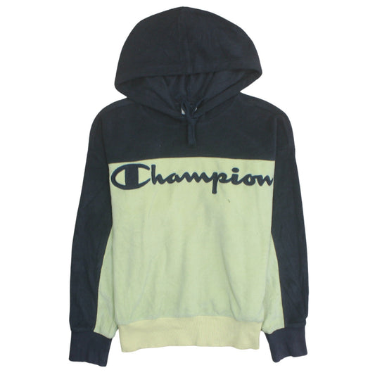 Champion Womens Small Green & Black Pullover Hoodie Sweatshirt