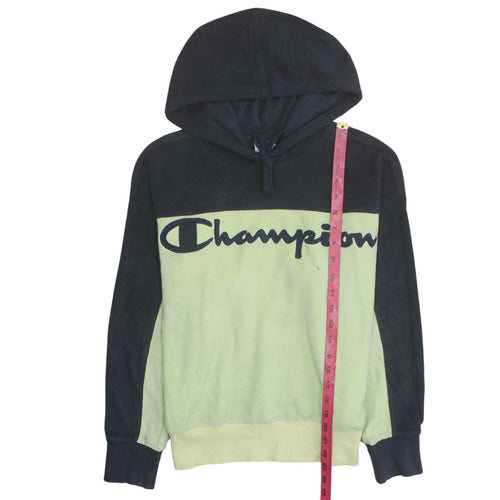Champion Womens Small Green & Black Pullover Hoodie Sweatshirt