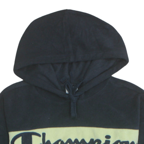 Champion Womens Small Green & Black Pullover Hoodie Sweatshirt