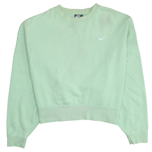 Nike Womens Mint Green Crew Neck Pullover Sweatshirt XL