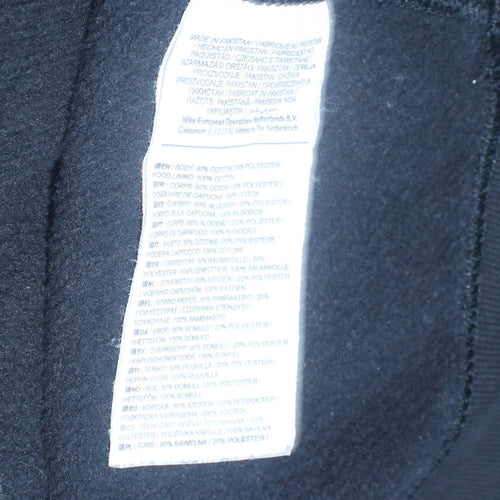 Nike Men's Black Pullover Hoodie Small Fleece Regular Fit