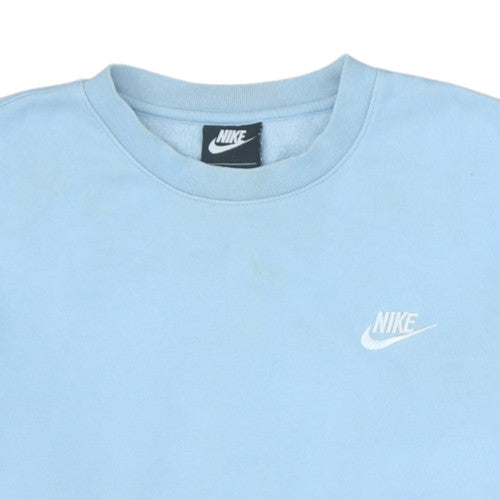 Nike Men's Blue Pullover Crew Neck Sweatshirt Size S