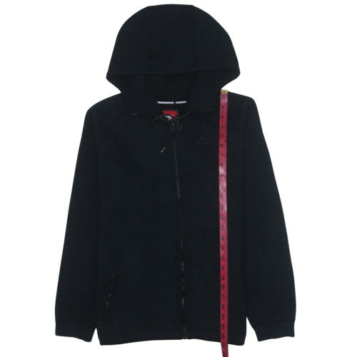 Nike Men's Black Full Zip Hoodie L Sportswear Cotton Blend