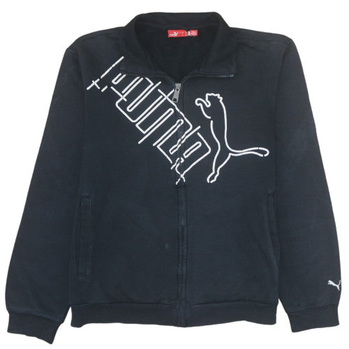 Puma Black Track Jacket Teens Size 14 Full Zip Sportswear