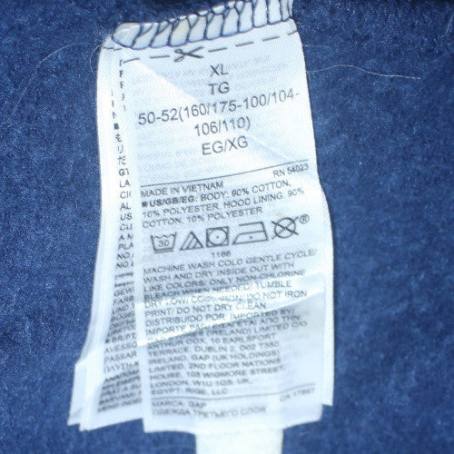 GAP Women's Blue XL Hooded Full Zip Track Jacket