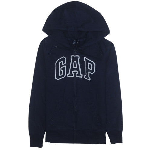 GAP Women's Navy Full Zip Hoodie Size S Cotton Blend Casual