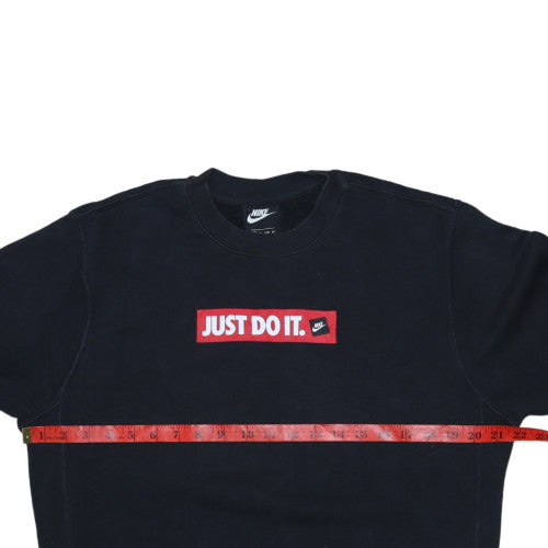 Nike Men's Black XS Crew Neck Pullover Sweatshirt Just Do It Logo
