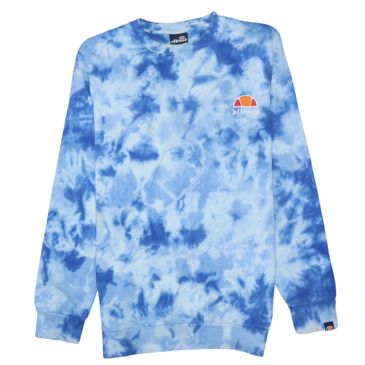 Ellesse Men’s Blue Tie-Dye Crew Neck Sweatshirt Size S
