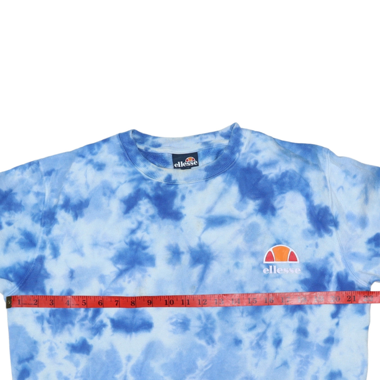 Ellesse Men’s Blue Tie-Dye Crew Neck Sweatshirt Size S