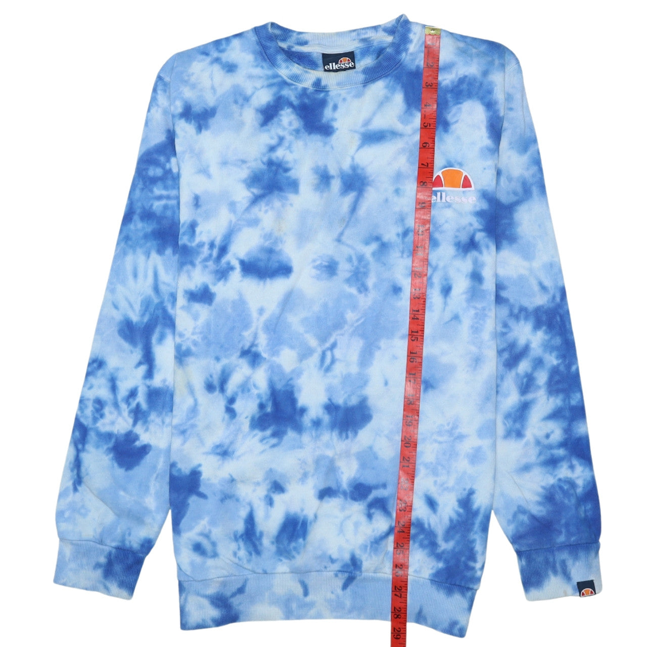 Ellesse Men’s Blue Tie-Dye Crew Neck Sweatshirt Size S