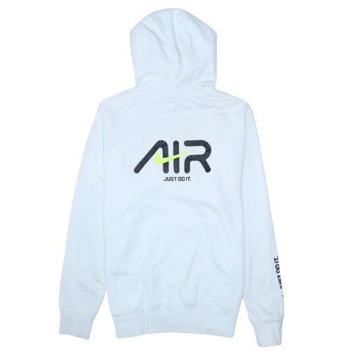 Nike Men's White Pullover Hoodie M Logo Fleece Sportswear