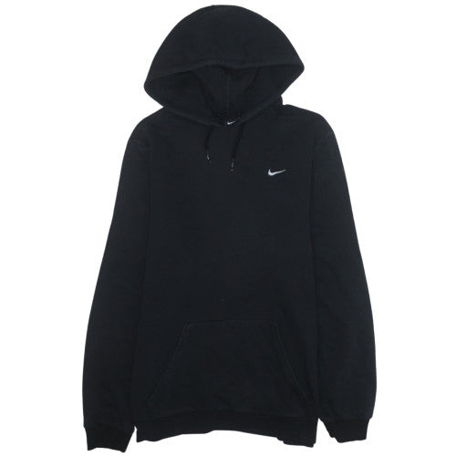 Nike Men's Black Pullover Hoodie L Fleece Logo Sportswear
