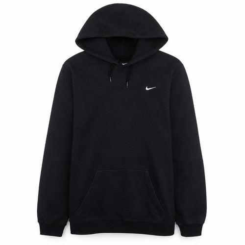 Nike Men's Black Pullover Hoodie L Fleece Logo Sportswear