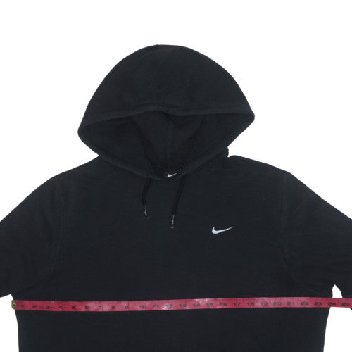 Nike Men's Black Pullover Hoodie L Fleece Logo Sportswear