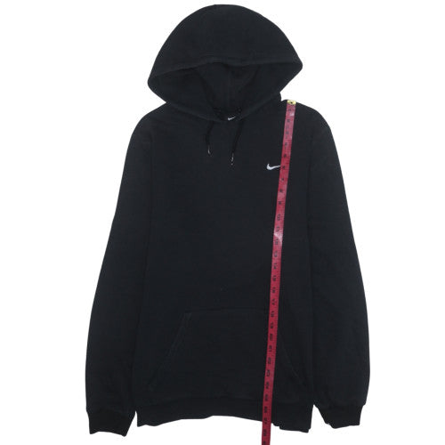 Nike Men's Black Pullover Hoodie L Fleece Logo Sportswear