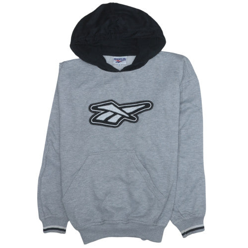 Reebok Men's Grey Pullover Hoodie XL Sports Fleece Sweatshirt