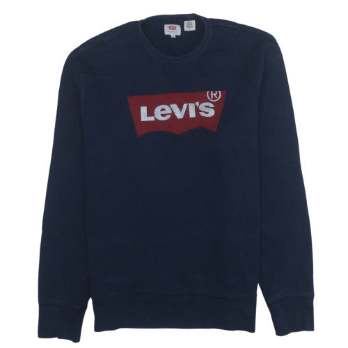 Levi's Men's Blue Graphic Logo Pullover Sweatshirt Size M