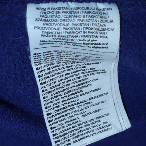 Nike Men's Blue Pullover Hoodie Medium Regular Fit Fleece