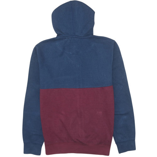 Lee Cooper Men’s Blue Burgundy Full Zip Hoodie Size L