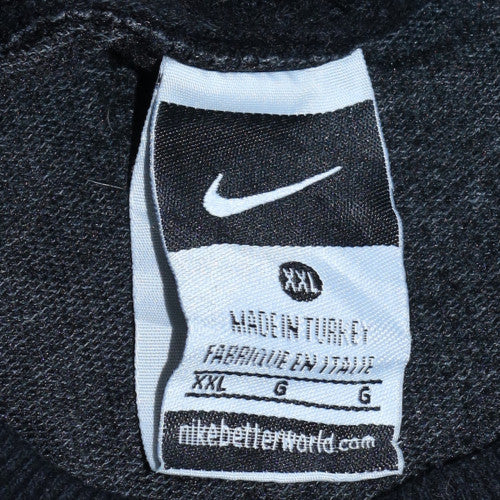 Nike Men’s Black Grey White Pullover Logo Sweatshirt 2XL