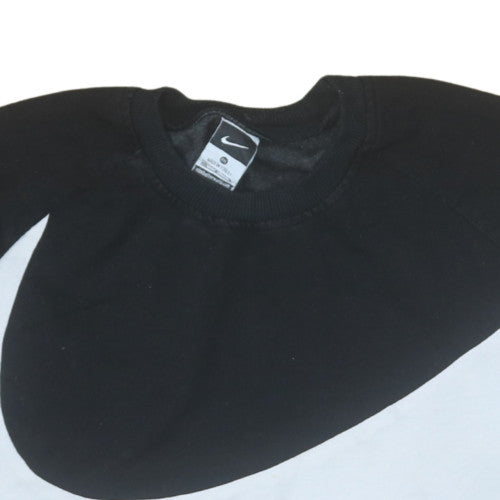 Nike Men’s Black Grey White Pullover Logo Sweatshirt 2XL