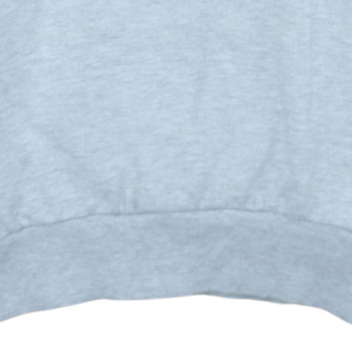 Diesel Men Blue Pullover Hoodie S Graphic Print Regular Fit