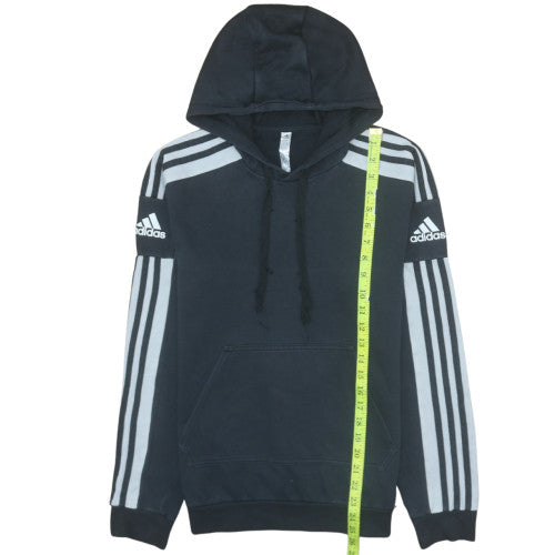 Adidas Mens Black Pullover Hoodie Size S Sports Fleece