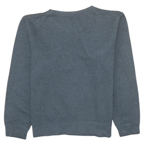 Champion Womens Grey Pullover Sweatshirt L Logo Print