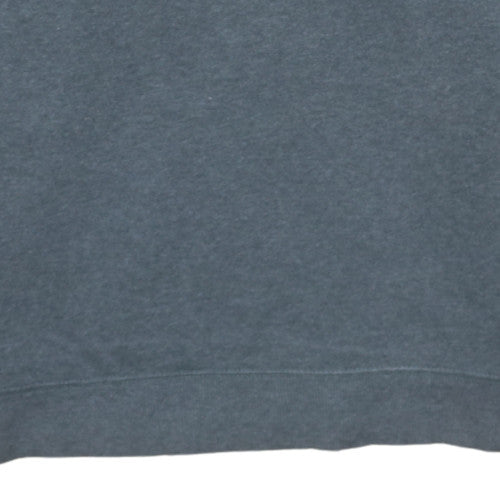 Champion Womens Grey Pullover Sweatshirt L Logo Print