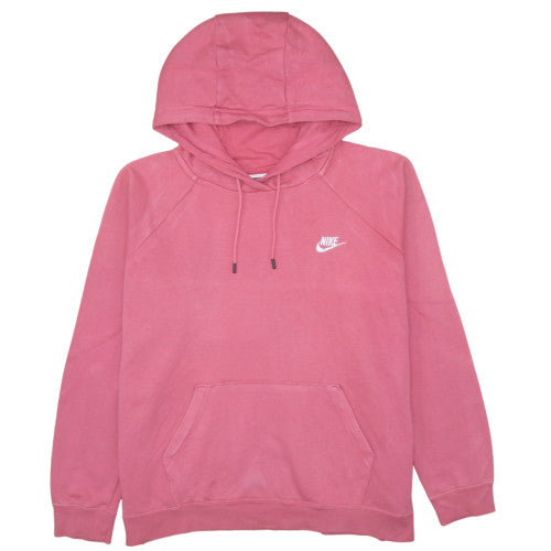 Nike Womens Pink XL Pullover Hoodie Cotton Blend Casual Sweatshirt