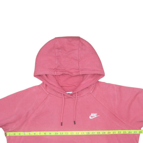 Nike Womens Pink XL Pullover Hoodie Cotton Blend Casual Sweatshirt