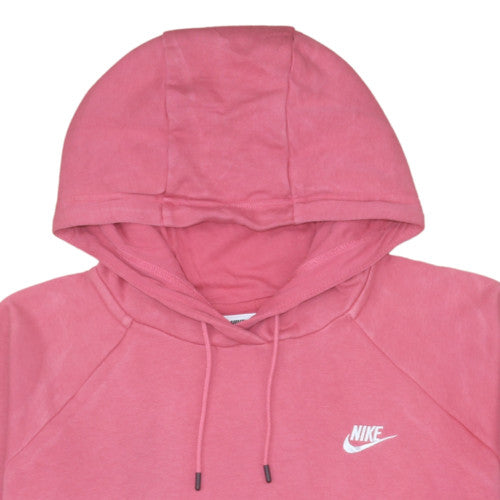 Nike Womens Pink XL Pullover Hoodie Cotton Blend Casual Sweatshirt