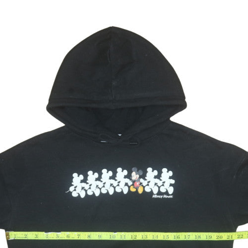 Primark Disney Womens Black XS Pullover Hoodie Mickey Mouse Print