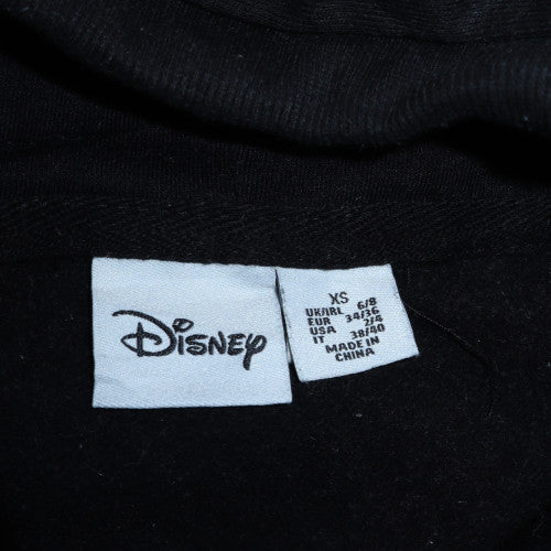 Primark Disney Womens Black XS Pullover Hoodie Mickey Mouse Print