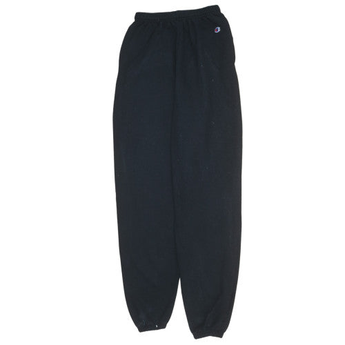 Champion Men's Black Fleece Sweatpants M Relaxed Fit Activewear