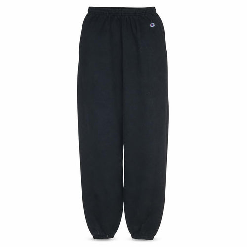 Champion Men's Black Fleece Sweatpants M Relaxed Fit Activewear