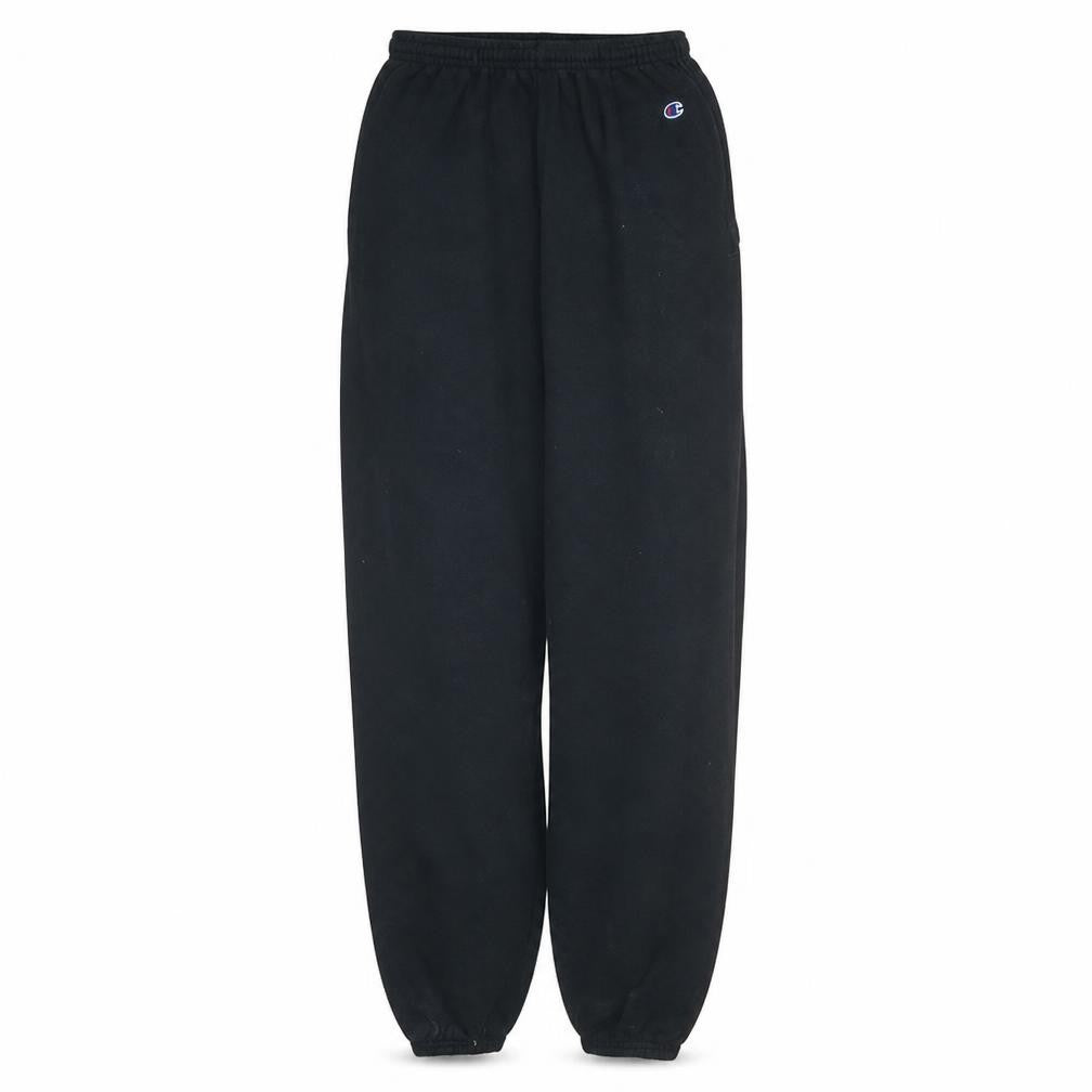 Champion Men's Black Fleece Sweatpants M Relaxed Fit Activewear