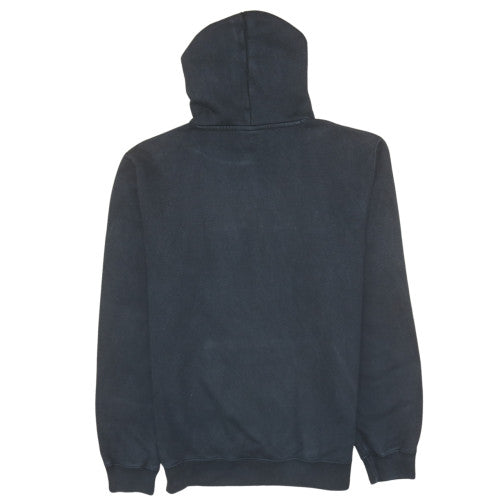 Champion Women Black Large Pullover Hoodie Cotton Blend Logo