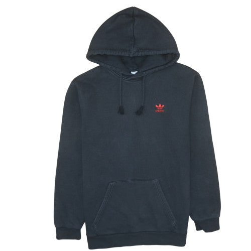 Adidas Men's Black Pullover Hoodie Medium Logo Fleece Sweatshirt