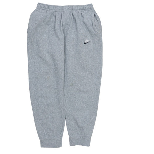 Nike Mens Grey Jogger Sweatpants L Regular Fit Fleece Activewear