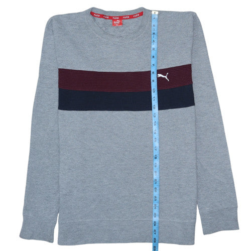 Puma Men's Grey XL Pullover Sweatshirt with Logo