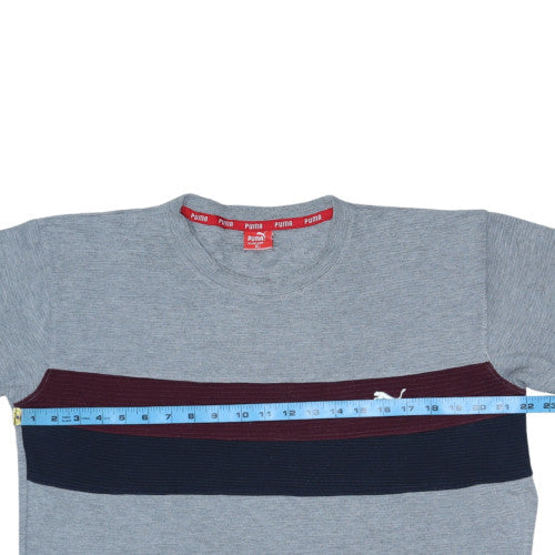 Puma Men's Grey XL Pullover Sweatshirt with Logo