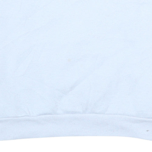Fila Boys White Crew Neck Logo Sweatshirt 13-15 Years Polyester Cotton