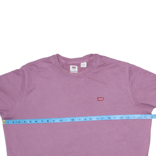 Levi's Men's Purple Crew Neck Sweatshirt Size L Cotton Standard Fit