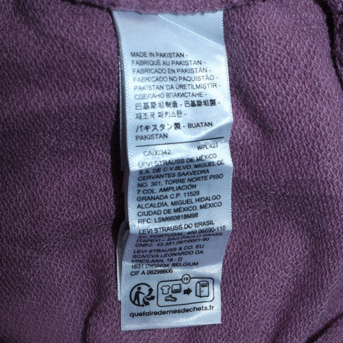 Levi's Men's Purple Crew Neck Sweatshirt Size L Cotton Standard Fit