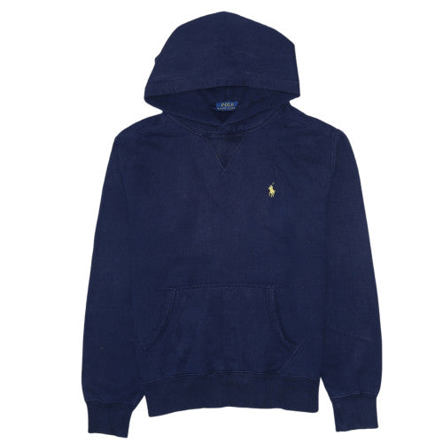 Ralph Lauren Men’s Blue Pullover Hoodie Small Logo Fleece Sweatshirt