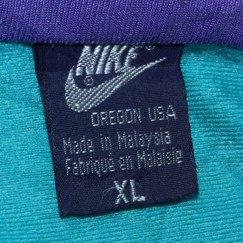 Nike Men's Blue Retro Windbreaker Jacket XL Polyester Zip Vintage 80s Style