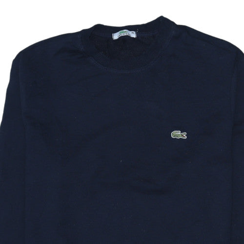 Lacoste Men Blue XL Pullover Sweatshirt Crew Neck Cotton
